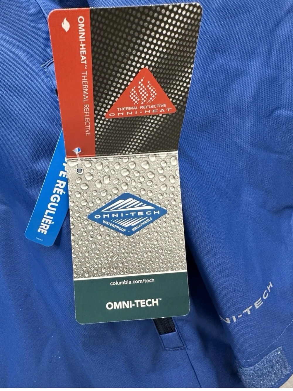 Columbia Jacket Mens 4XL Tipton Peak Ill Insulated Omni-Tech Blue Reflective NWT - Picture 11 of 13